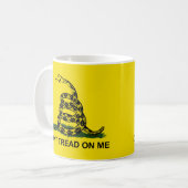 Niet op mij tikken koffiemok (Voorkant links)