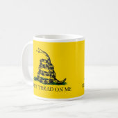 Niet op mij tikken koffiemok (Voorkant links)