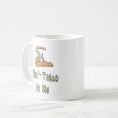 Niet op mij tikken koffiemok (Voorkant links)