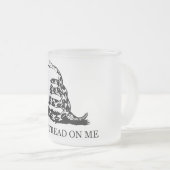 Niet op mij tikken matglas koffiemok (Voorkant rechts)