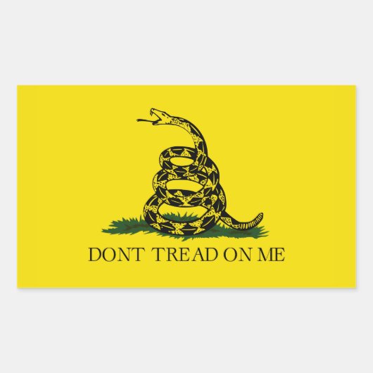 Niet op mij tikken rechthoekige sticker (Voorkant)