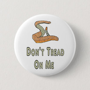 Niet op mij tikken ronde button 5,7 cm