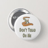 Niet op mij tikken ronde button 5,7 cm (Voorkant /achterkant)