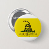 Niet op mij tikken ronde button 5,7 cm (Voorkant /achterkant)