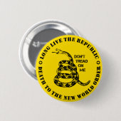 Niet op mij tikken ronde button 5,7 cm (Voorkant /achterkant)
