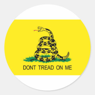 Niet op mij tikken ronde sticker
