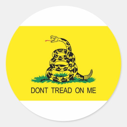 Niet op mij tikken ronde sticker (Voorkant)