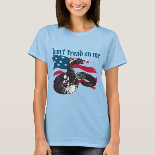 Niet op mij tikken t-shirt (Voorkant)