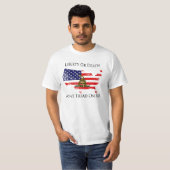 Niet op mij tikken t-shirt (Voorkant volledig)