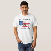 Niet op mij tikken t-shirt (Voorkant volledig)