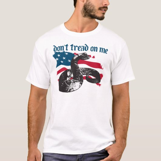 Niet op mij tikken t-shirt (Voorkant)