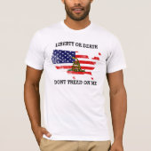 Niet op mij tikken t-shirt (Voorkant)