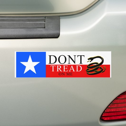 Niet op mij tikken - TEXAS Bumpersticker (Op auto)