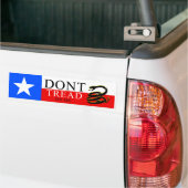 Niet op mij tikken - TEXAS Bumpersticker (Op Truck)