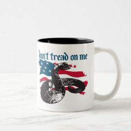 Niet op mij tikken tweekleurige koffiemok