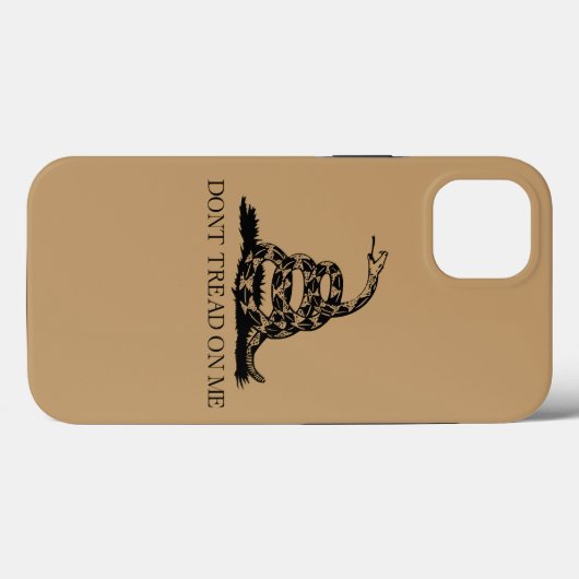 Niet op mij tikken (woestijn) Case-Mate iPhone case (Achterkant (horizontaal))