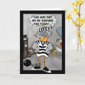 Niet op mijn agenda: Jailbird-kaart Kaart (Gele Bloem)