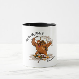 Niet Op Mijn Bord! Gepersonaliseerde Thanksgiving- Mok