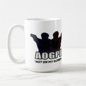 "NIET OP MIJN SCHERM MOK" KOFFIEMOK (Links)