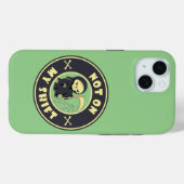 Niet op mijn shift Grim Reaper Halloween quote Case-Mate iPhone Case (Achterkant (horizontaal))