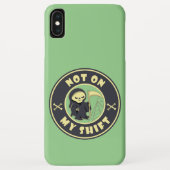 Niet op mijn shift Grim Reaper Halloween quote Case-Mate iPhone Case (Achterkant)