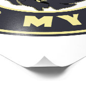 Niet op mijn shift Grim Reaper Halloween quote Foto Afdruk (Hoek)