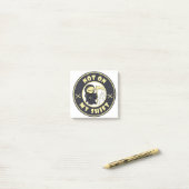 Niet op mijn shift Grim Reaper Halloween quote Post-it® Notes (Op bureau)