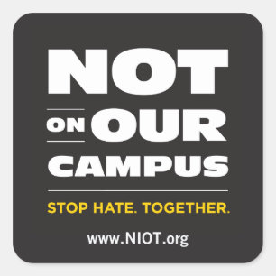 Niet op onze campus Sticker