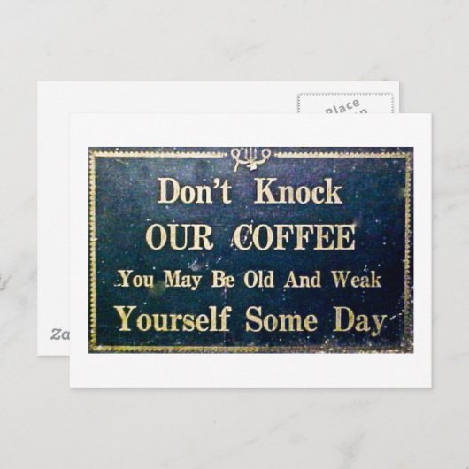 Niet op onze laffe gebarenteken. briefkaart (Voorkant / Achterkant)