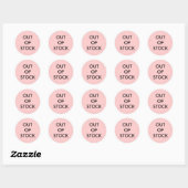 NIET OP VOORRAAD Uitverkocht Ronde Sticker (Vel)