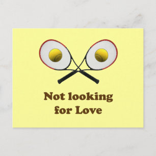Niet op zoek naar Love Tennis Briefkaart