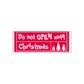 Niet openen · Christmas Trees First Winter Ticket Zelfinktende Stempel (Design)