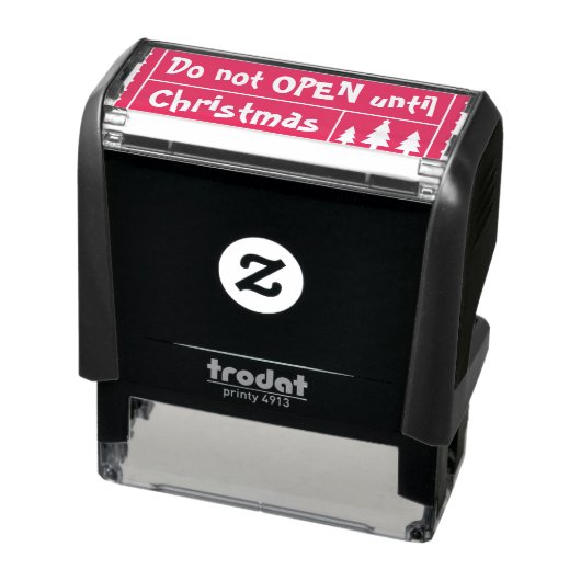 Niet openen · Christmas Trees First Winter Ticket Zelfinktende Stempel (Product)