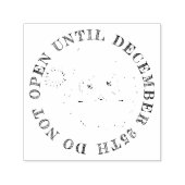 Niet Openen Kerstman Zelfinktende Stempel (Design)