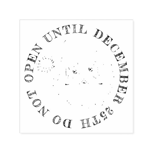 Niet Openen Kerstman Zelfinktende Stempel (Design)