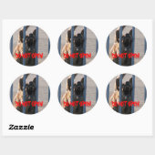 Niet openen ronde sticker (Vel)