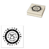 Niet openen tot 25 dec. Rubber stempel (Gestempeld)