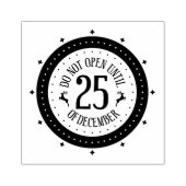 Niet openen tot 25 dec rubberstempel (Afrduk)