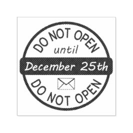 NIET OPENEN TOT 25 DEC  ZELFINKTENDE STEMPEL