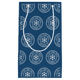 Niet openen tot 25 december Blauwe Gift Bag Klein Cadeauzakje