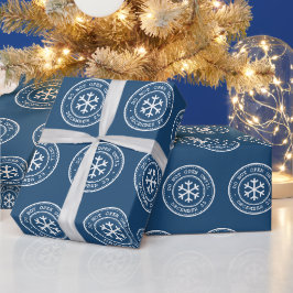 Niet Openen Tot 25 December Blauwe Inpakpapier