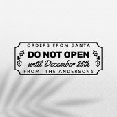 Niet openen tot 25 december Kerstmis Zelfinktende Stempel