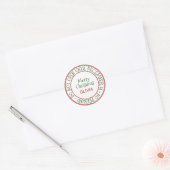 Niet openen tot 25 december met kerstcadeau ronde sticker (Envelop)