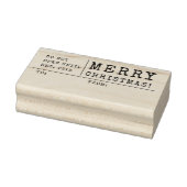 Niet openen tot 25 december met kerstcadeau rubberstempel (Stempel)