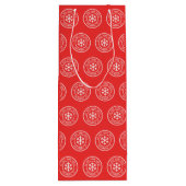 Niet openen tot 25 december Rood Wijn Cadeautas (Achterkant)