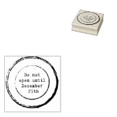 Niet openen tot 25 december rubberstempel (Gestempeld)