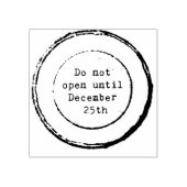 Niet openen tot 25 december rubberstempel (Afrduk)
