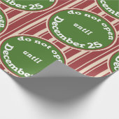 Niet openen tot 25 december Verpakkingspapier Cadeaupapier (Hoek)