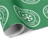 Niet openen tot het Groenboek met kerstkaarten Cadeaupapier (Rol Hoek)