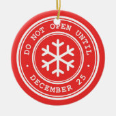 Niet openen tot het Ornament met keramische rode k (Voorkant)